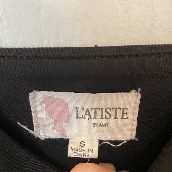 L’atiste By Amy Womens Black Sheer Panel Bodycon Dress - Picture 7 of 8